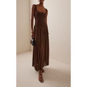 Simkhai Jamie Tank Midi Dress Brown - 2